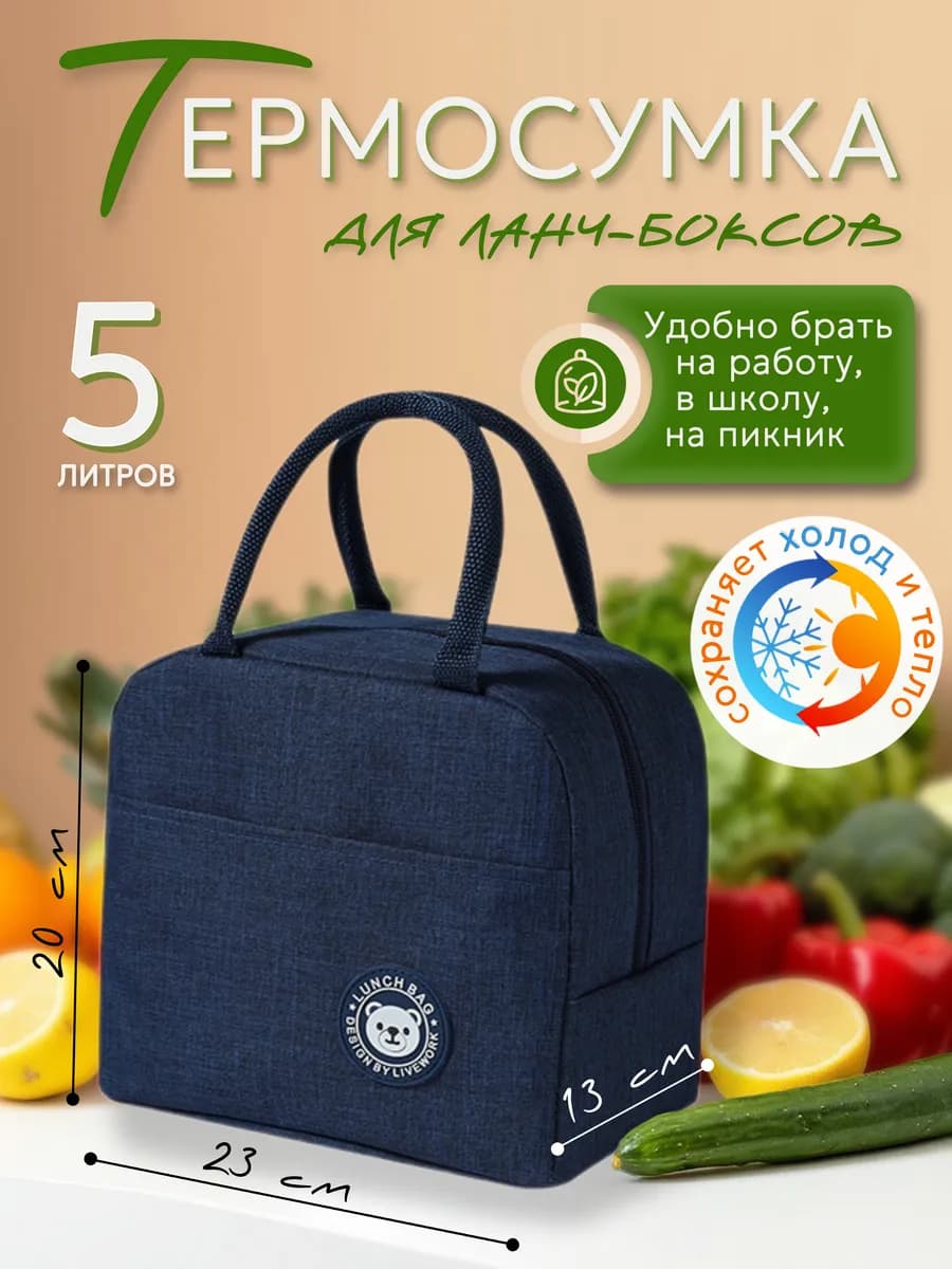 Термосумка холодильник для ланчбоксов и бутылочек