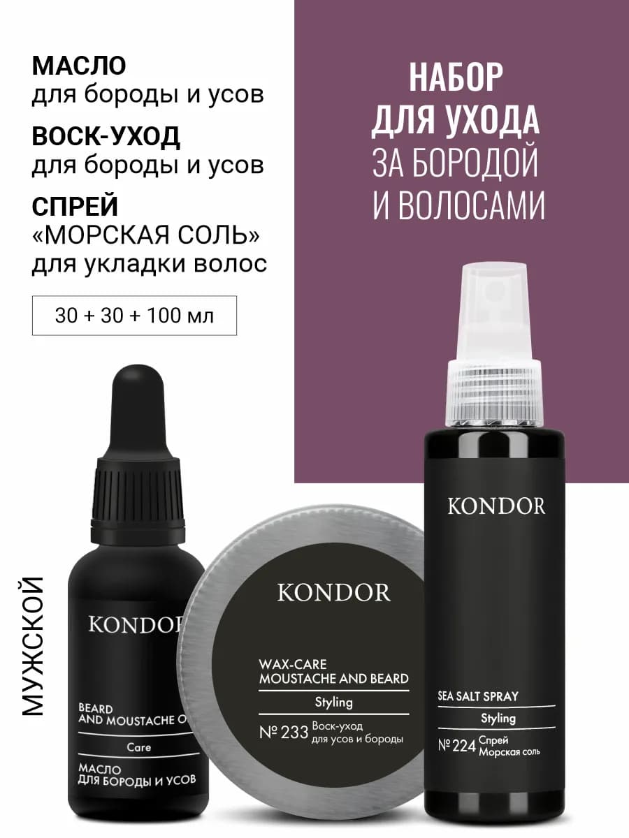 Набор для укладки бороды и волос