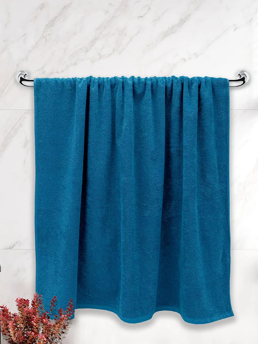 Полотенце банное махровое 40х70 синие