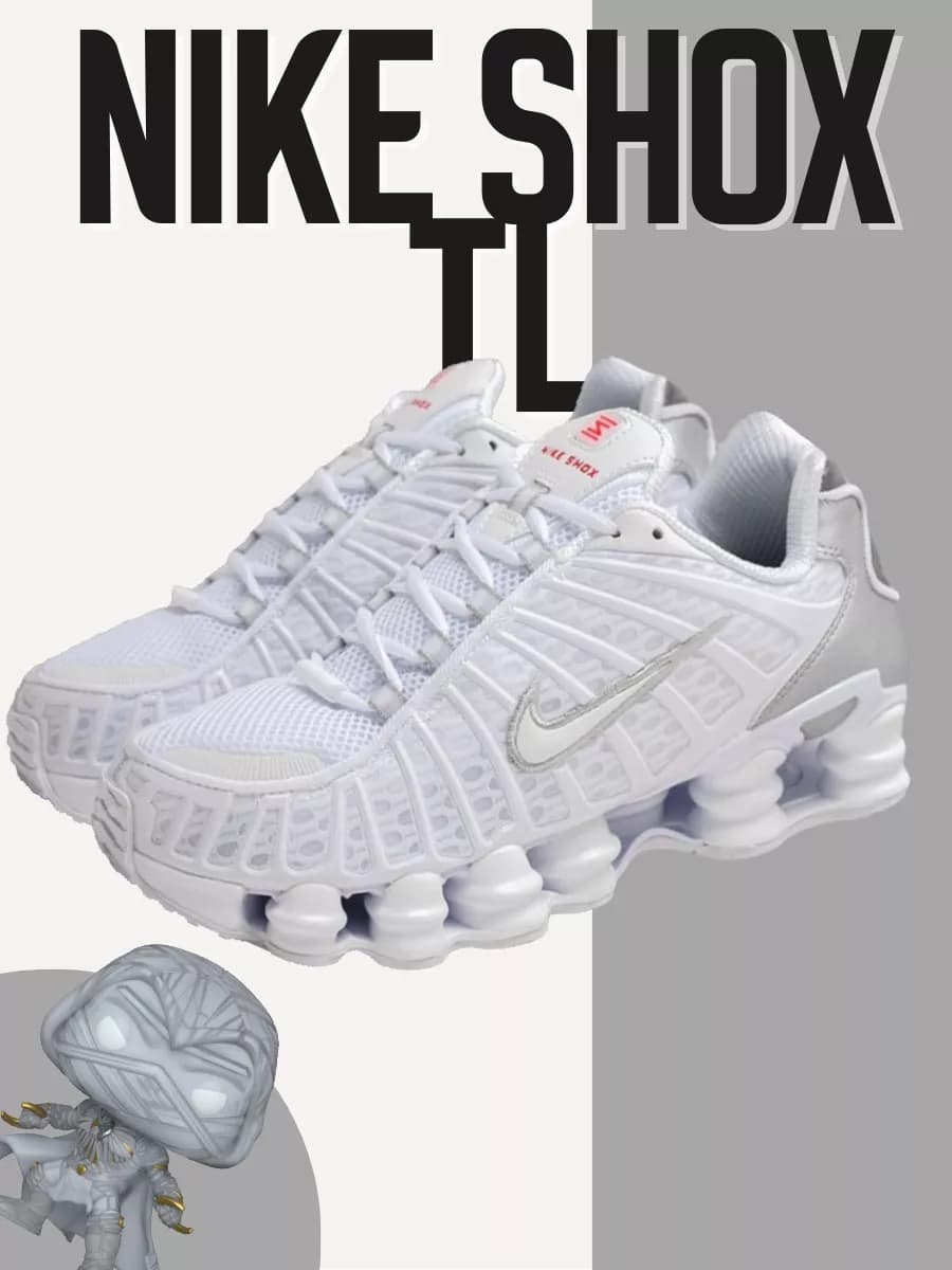 кроссовки Shox TL "Metallic Silver" White