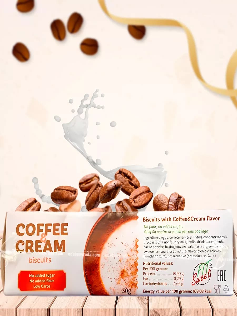 Печенье Кофе Со Сливками "Fit & Sweet" 2х30г