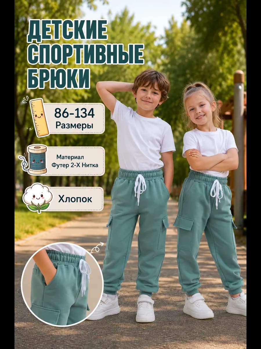 Брюки Детские Спортивные