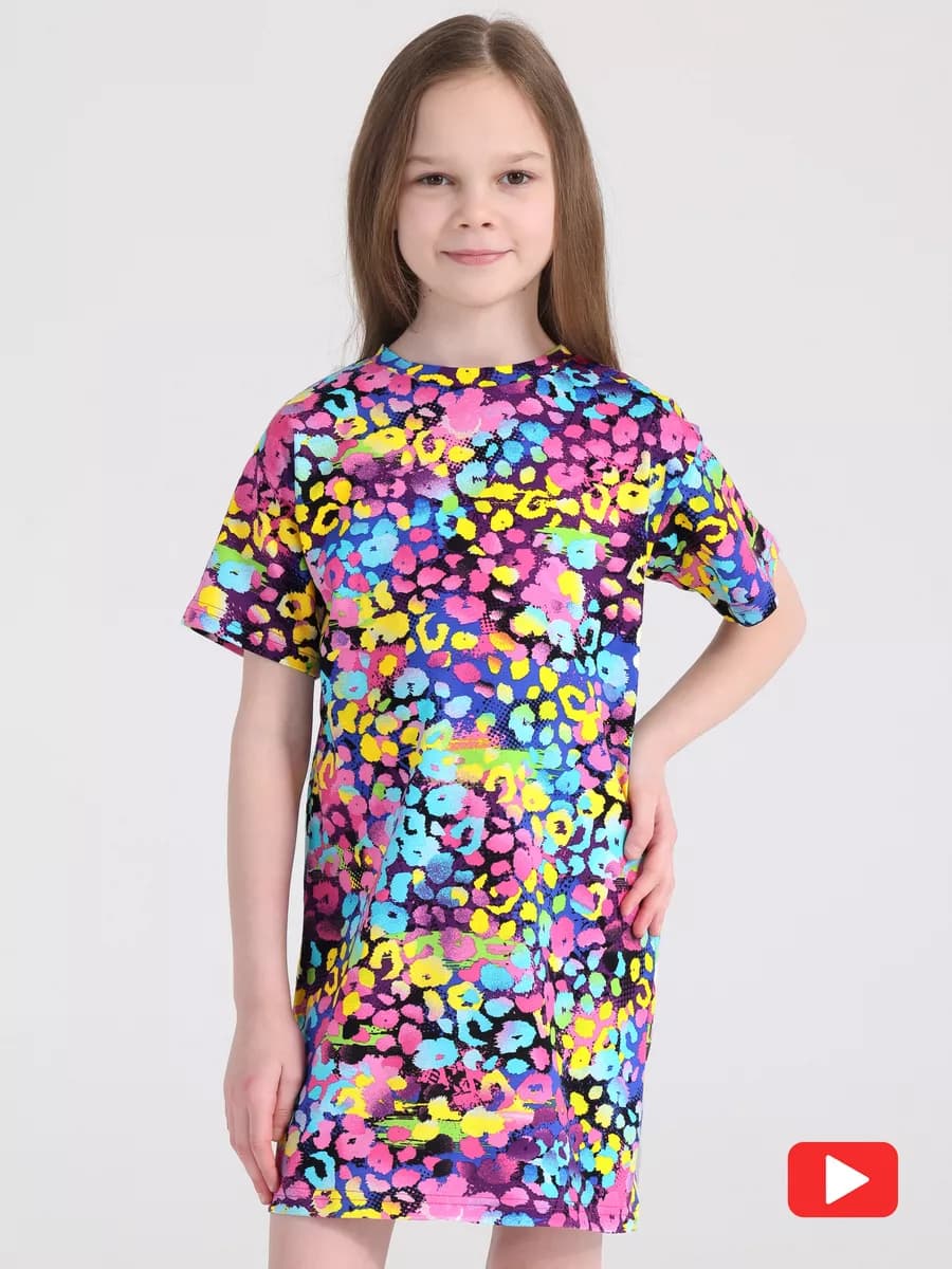 Платье - футболка туника подростковая