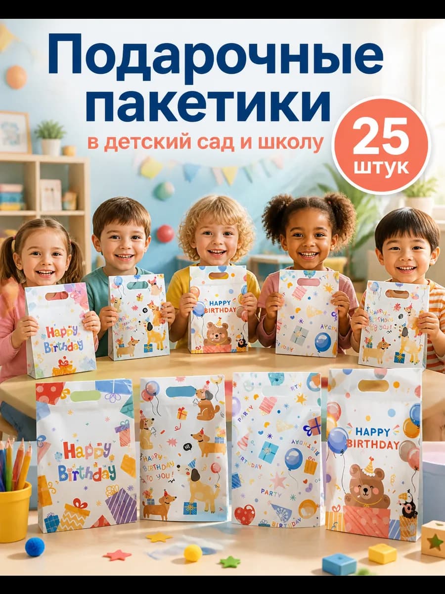 Пакетики для сладостей в детский сад
