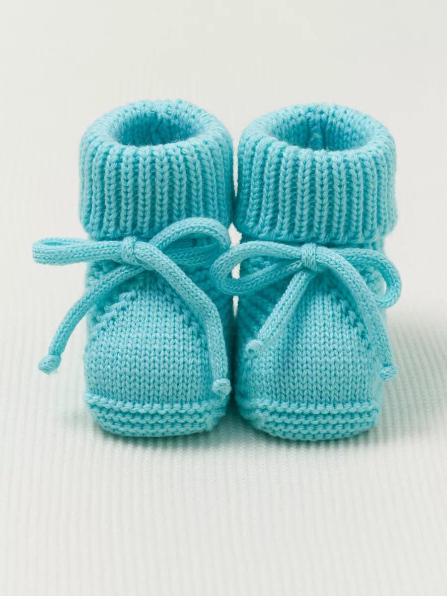 Пинетки для новорожденных вязаные