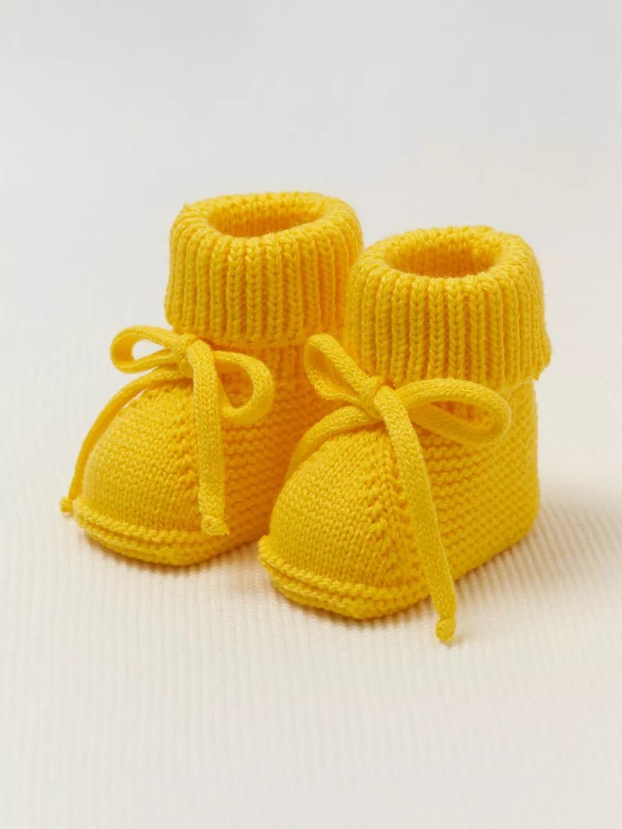 Пинетки для новорожденных вязаные