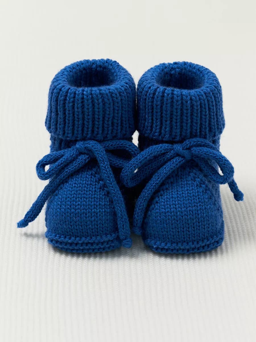 Пинетки для новорожденных вязаные