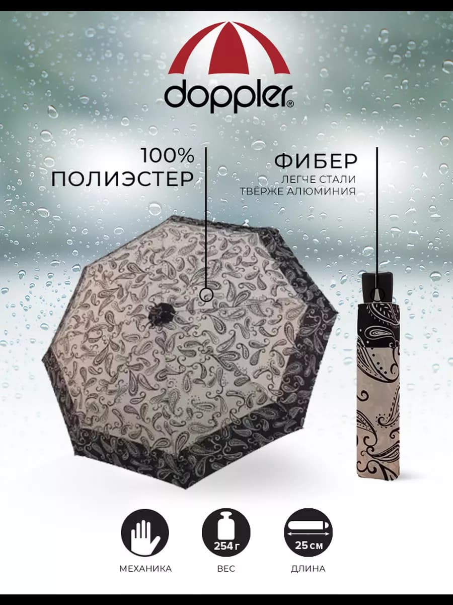 Зонт механический Fiber Mini