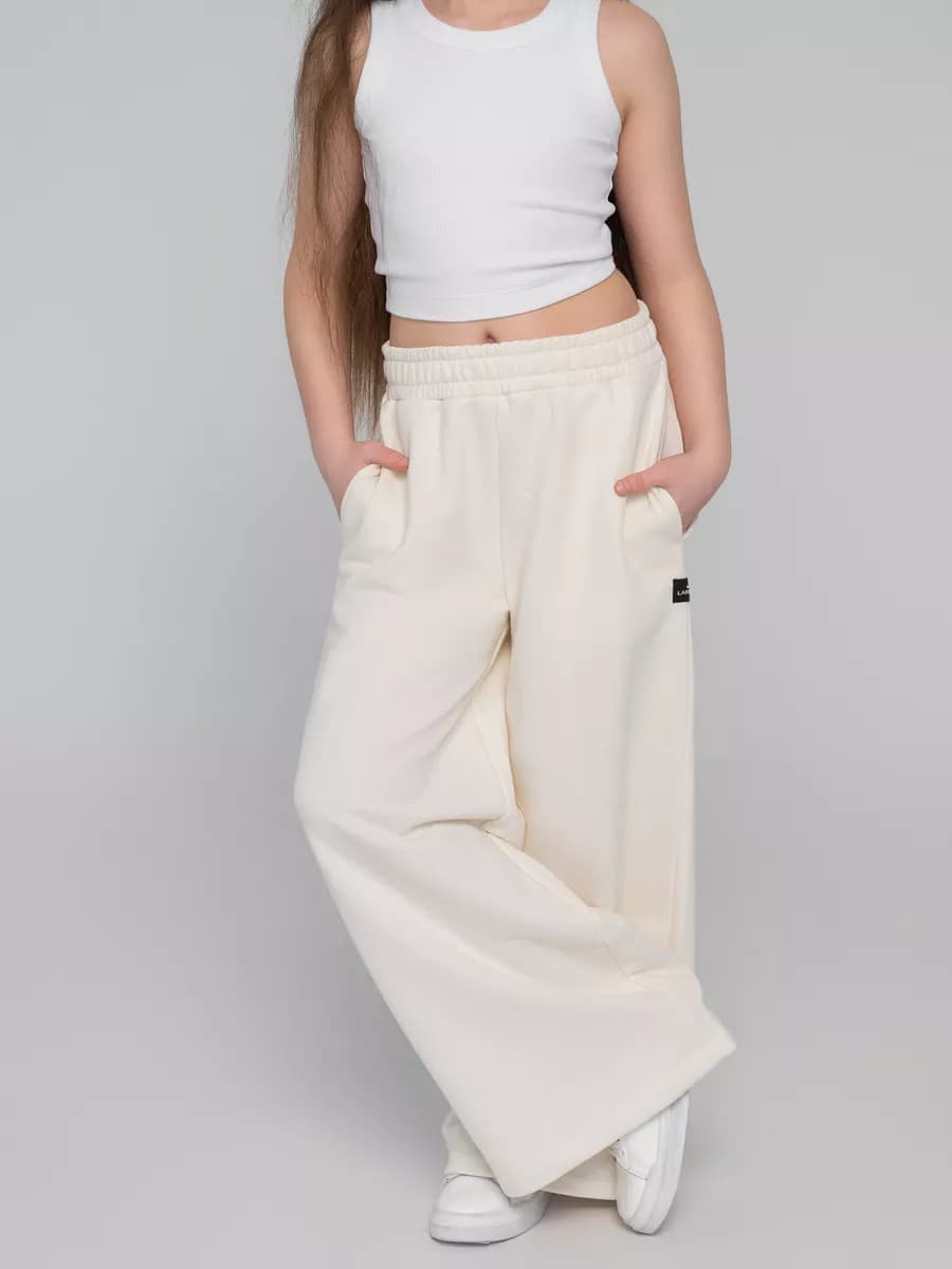 Брюки трубы детские весенние