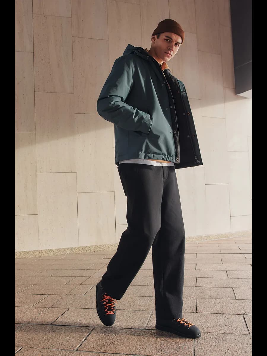 Двухсторонняя куртка с капюшоном на молнии - фото 1