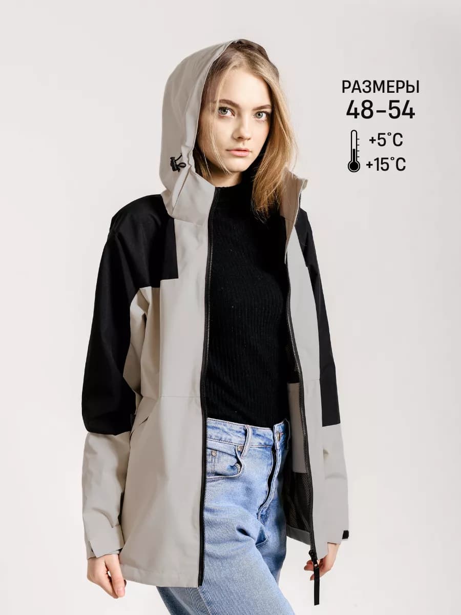 Спортивная ветровка с капюшоном