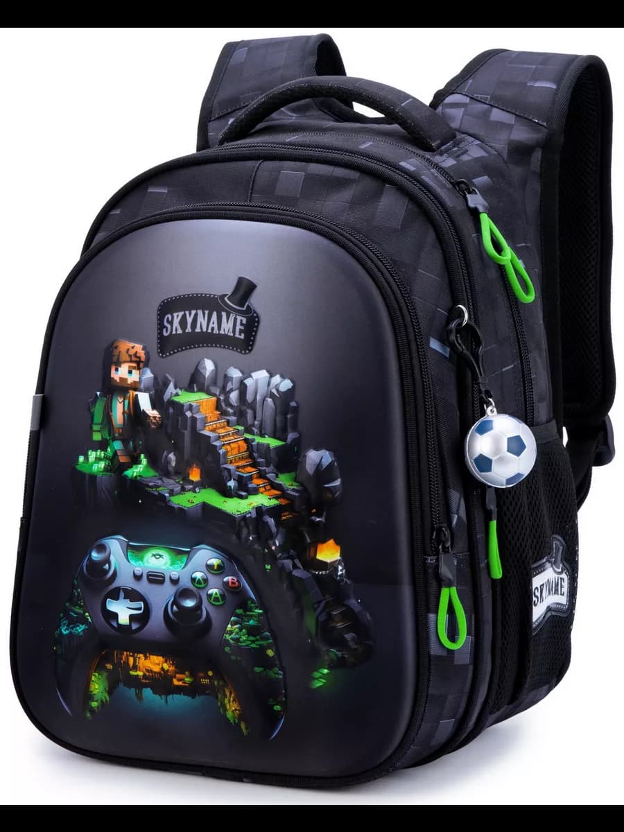 Рюкзак школьный для мальчика 17л анатомическая спинка+мячик