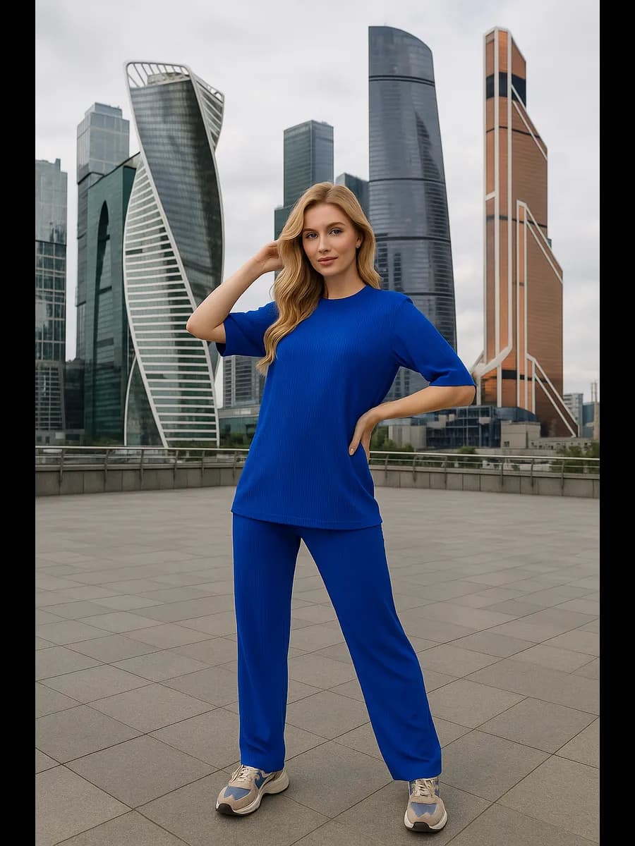 Костюм кашемир теплый демисезон больших размеров