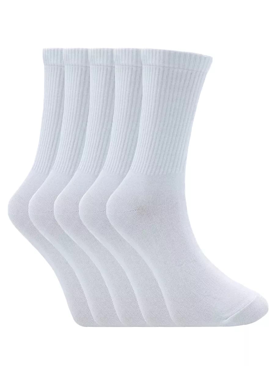 Носки мужские набор 5 пар, высокие, однотонные, спортивные