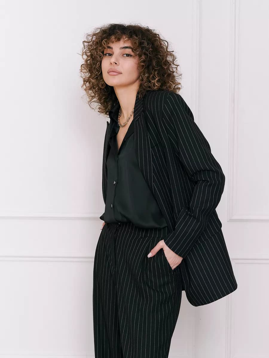 Жакет пиджак с мужского плеча oversize классический