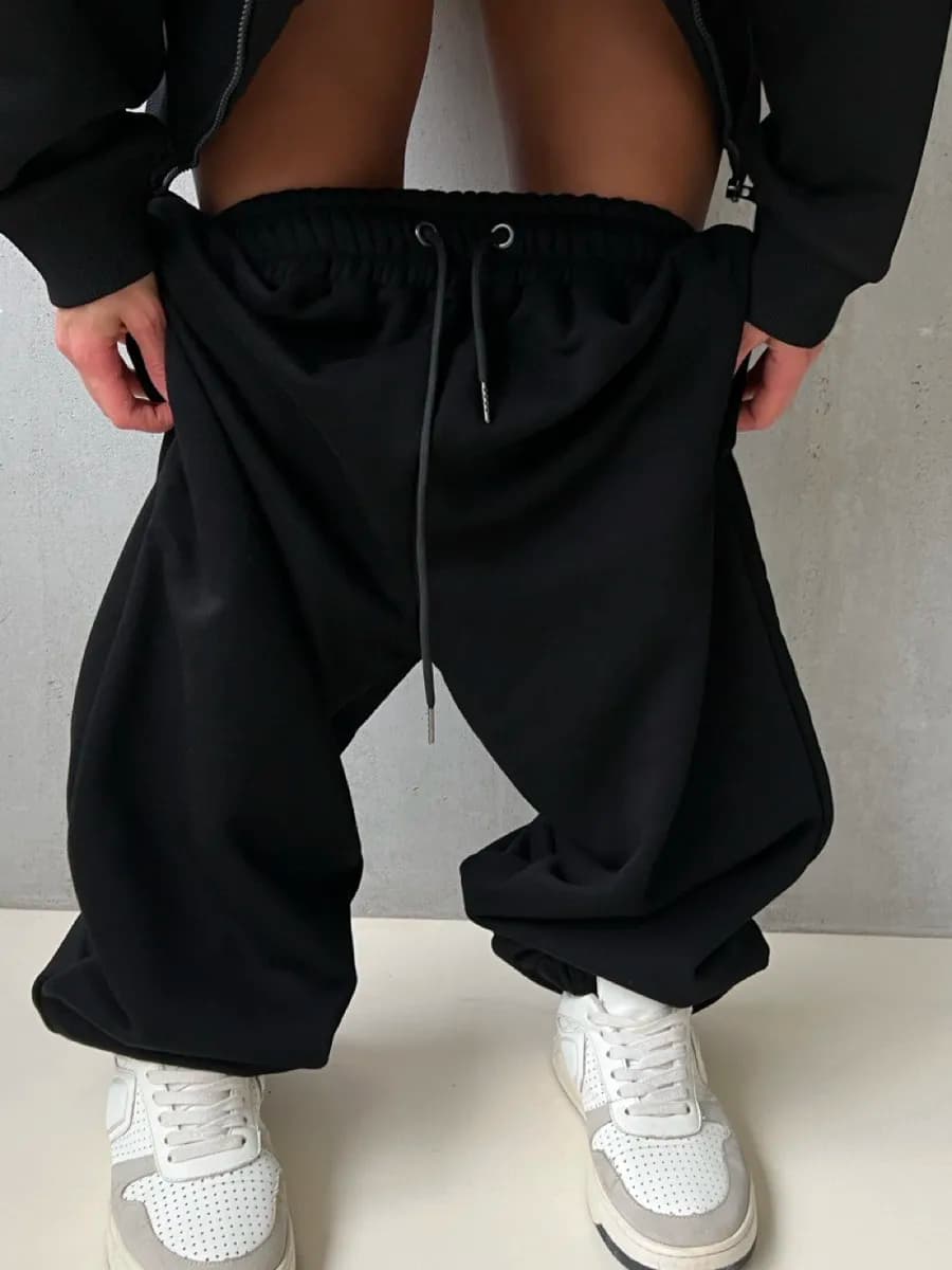 Cпортивные штаны оверсайз больших размеров y2k