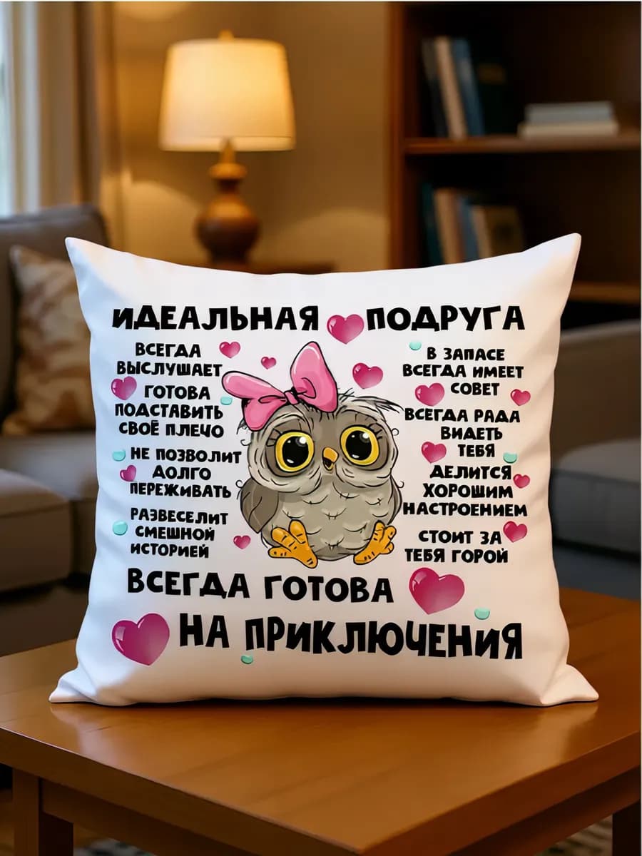 Подушка подарочная для подруги