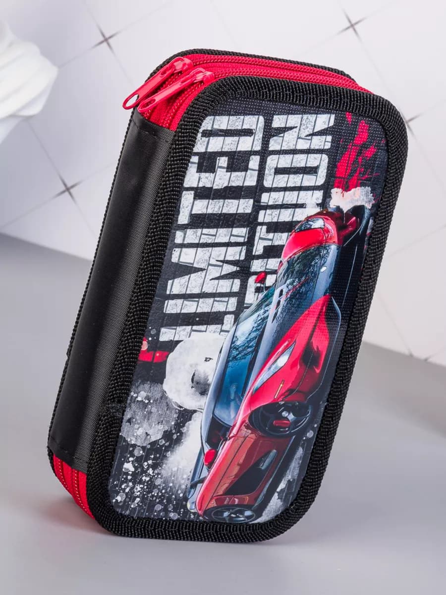 Пенал 2 отделения в школу - фото 1