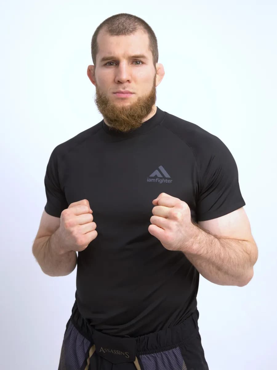 Футболка рашгард спортивный тренировочный с коротким рукавом