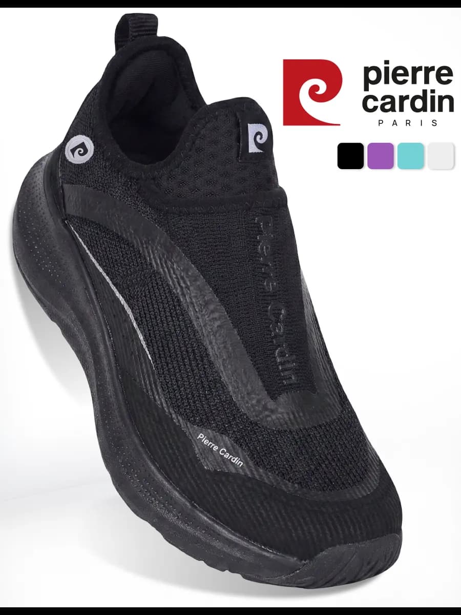 Слипоны женские для фитнеса черные дышащие