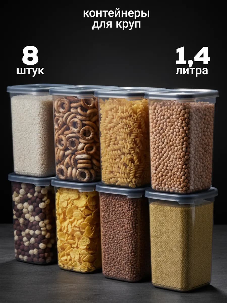 Контейнеры для круп банки для сыпучих продуктов