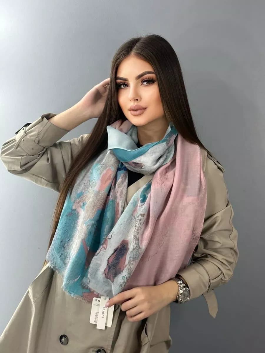 Шарф женский палантин платок осенний