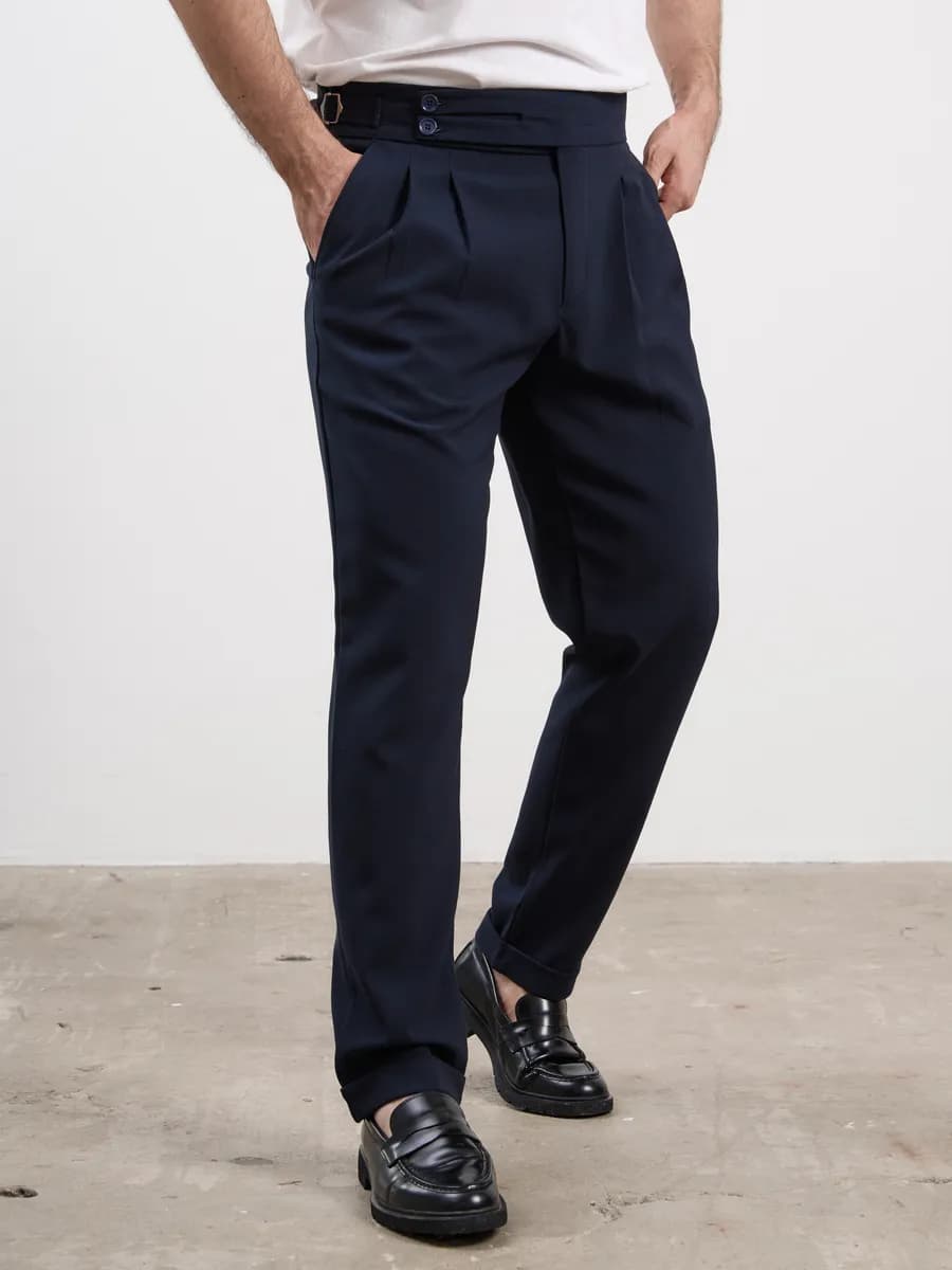 Брюки зауженные классические слаксы