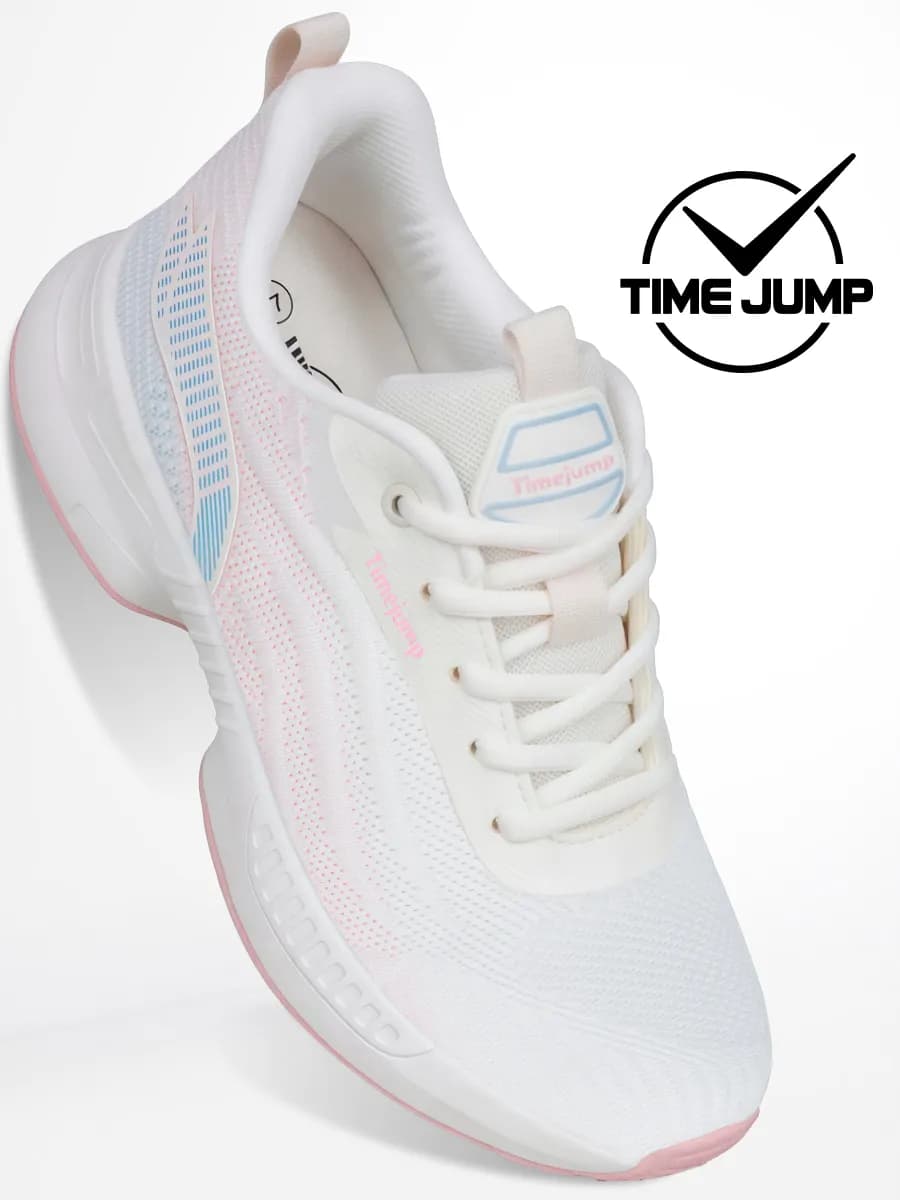 Кроссовки женские бежевые текстильные для фитнеса - фото 1