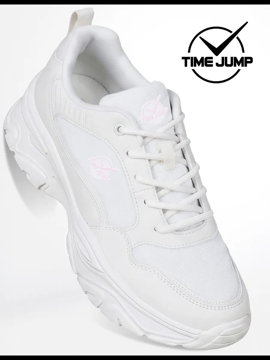 Кроссовки женские на высокой подошве бежевые дышащие