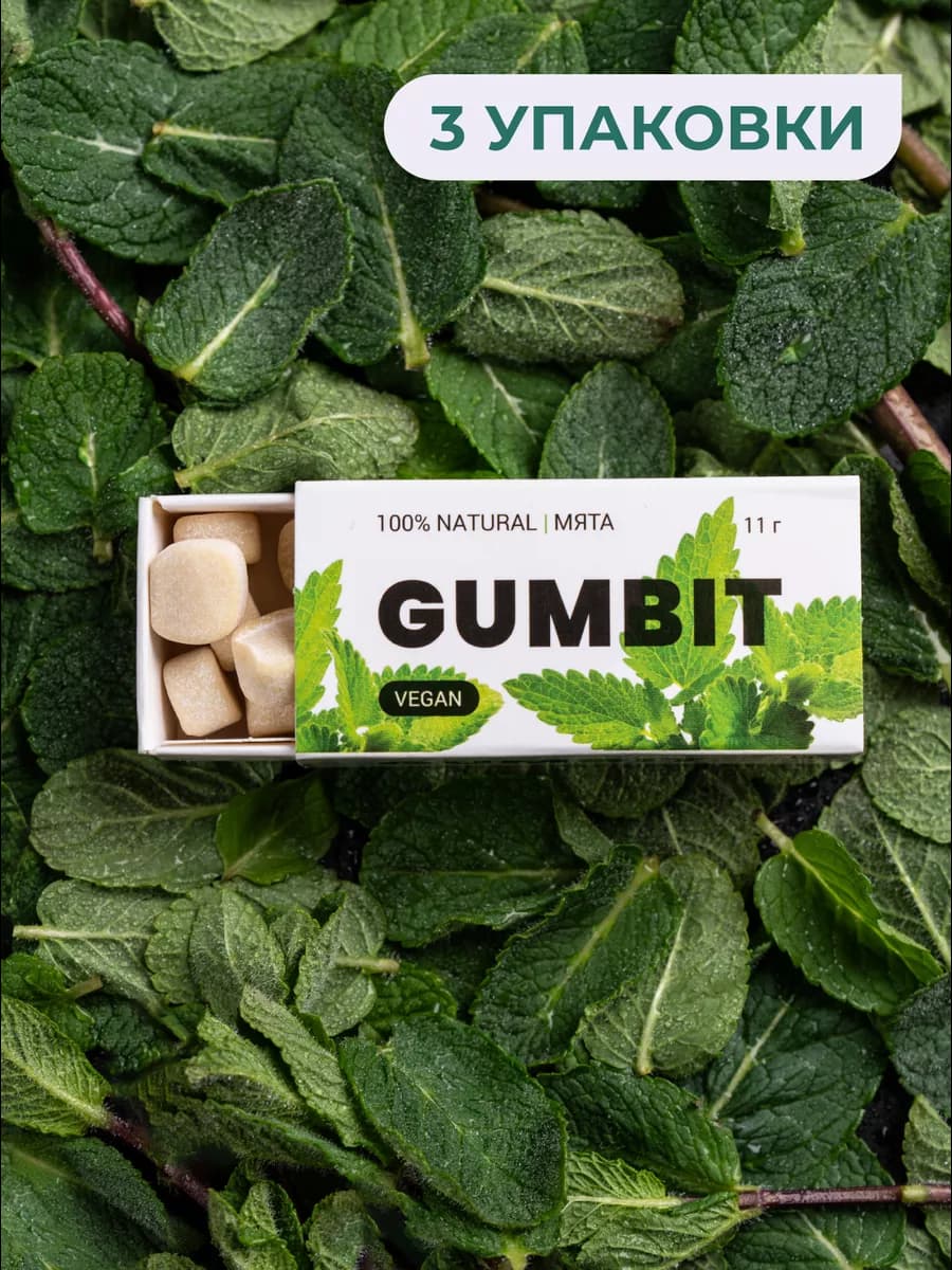 Натуральная жвачка со вкусом Мята