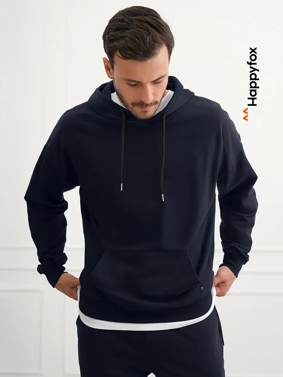 Спортивный костюм оверсайз трикотажный без начеса футер