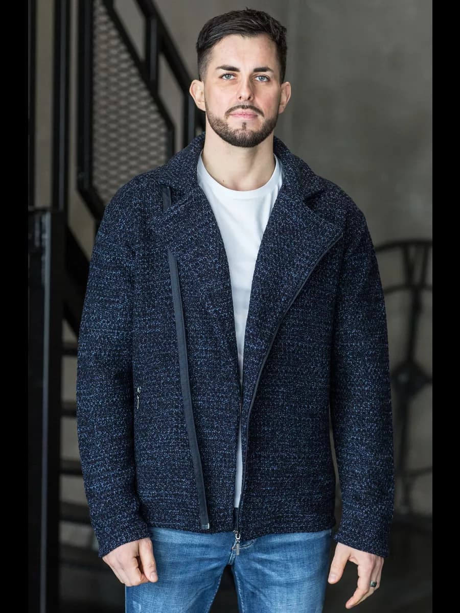 Пиджак вязаный под джинсы без подклада - фото 1