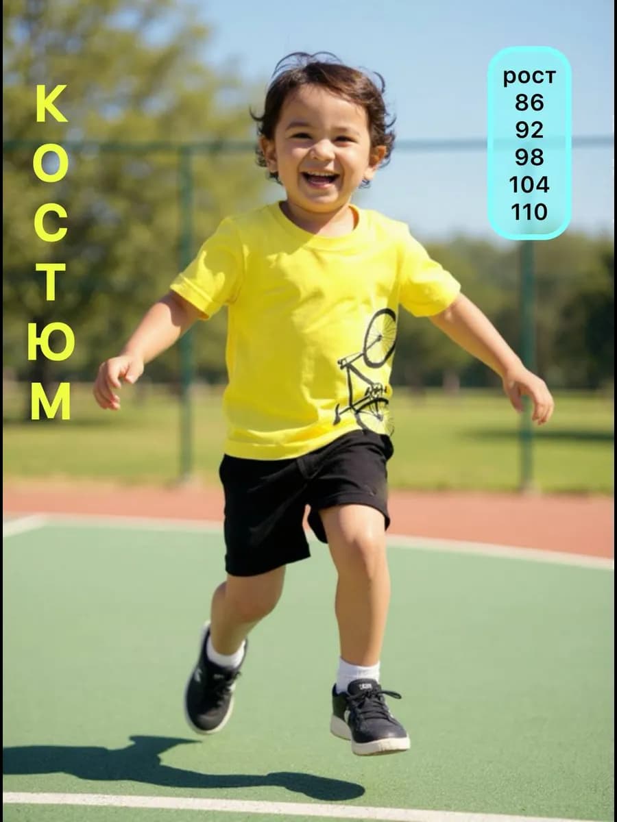 Костюм с шортами в садик