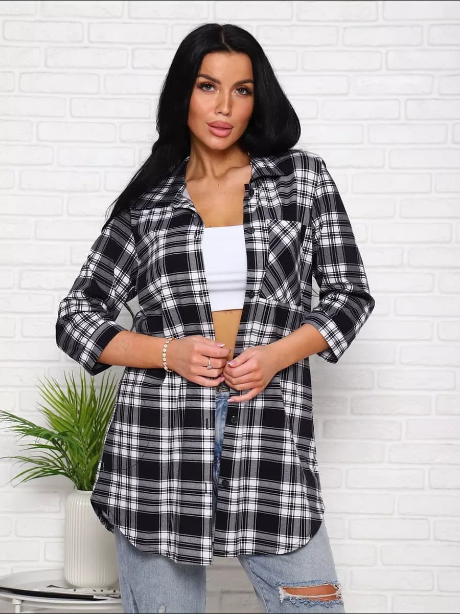 Рубашка теплая больших размеров