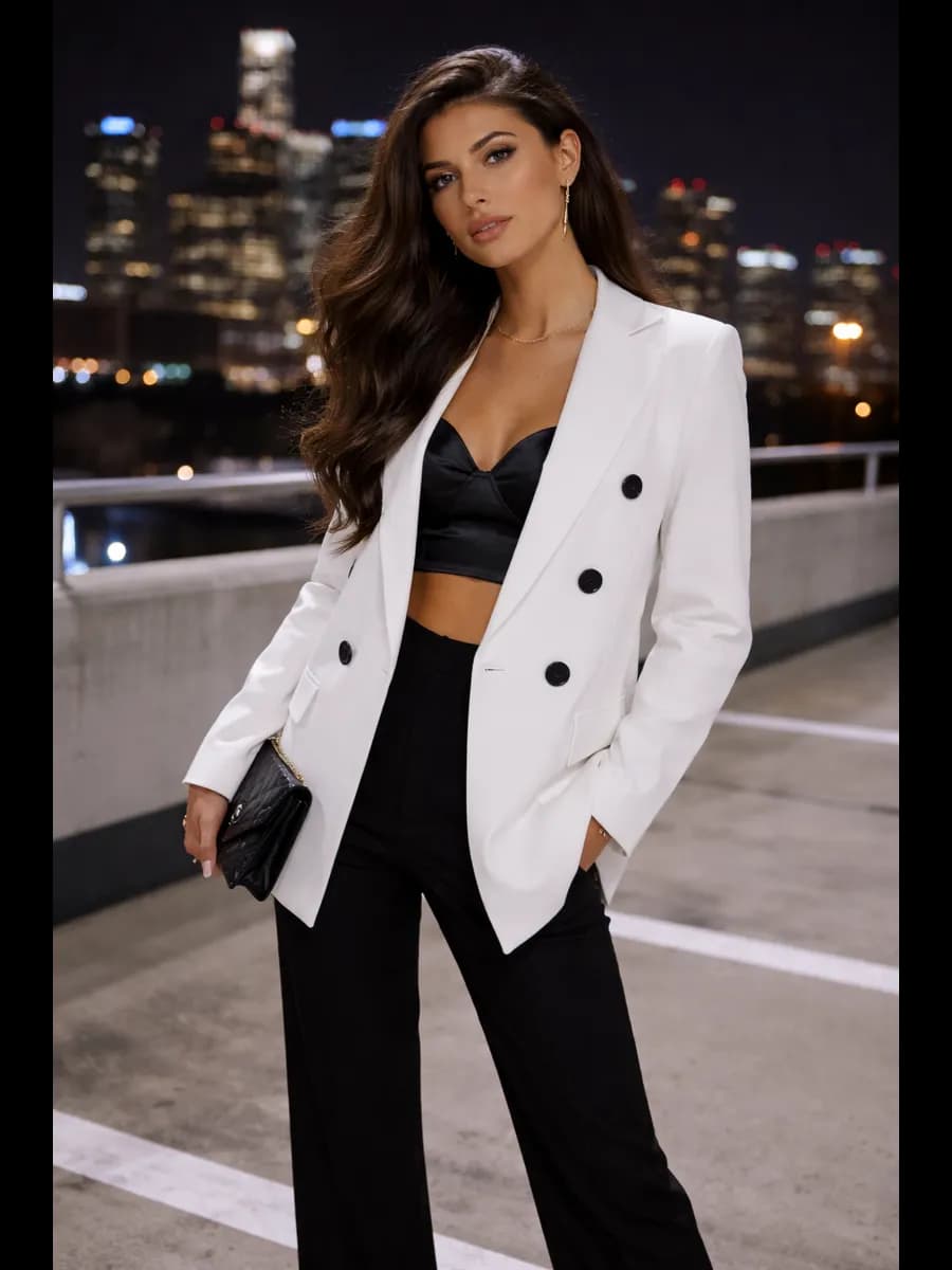 Пиджак женский классический оверсайз