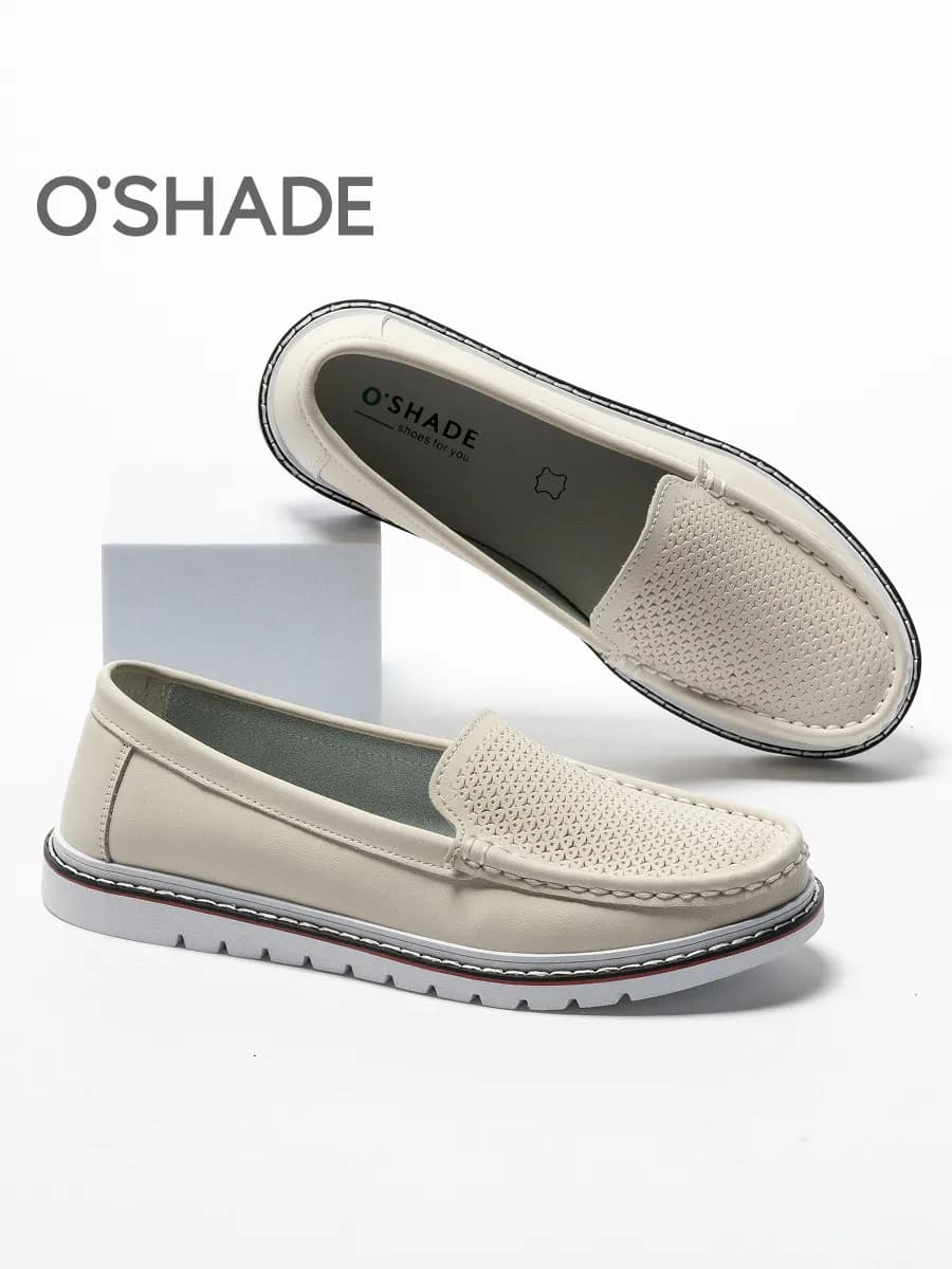 Мокасины женские кожаные