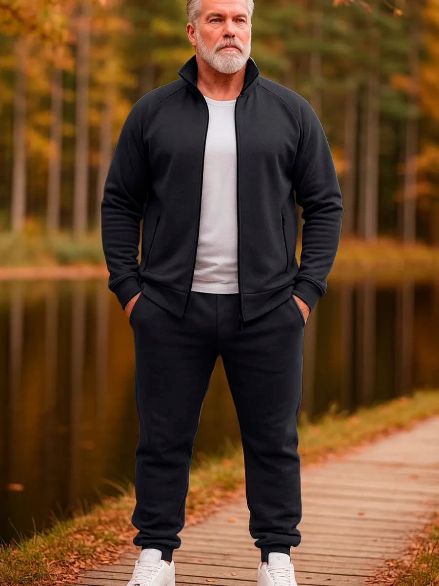 Спортивный костюм на молнии с начесом