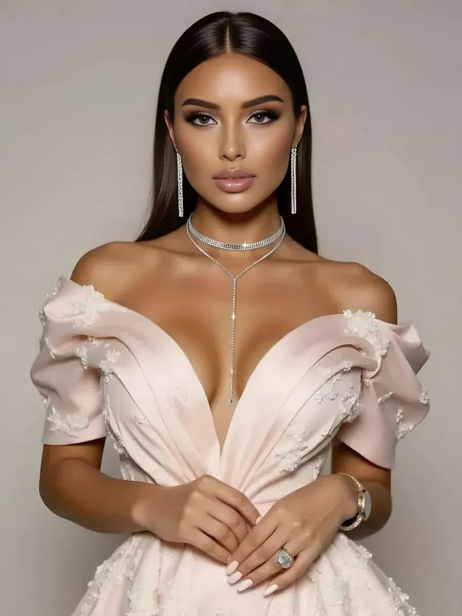 Бижутерия набор чокер колье и серьги стразы