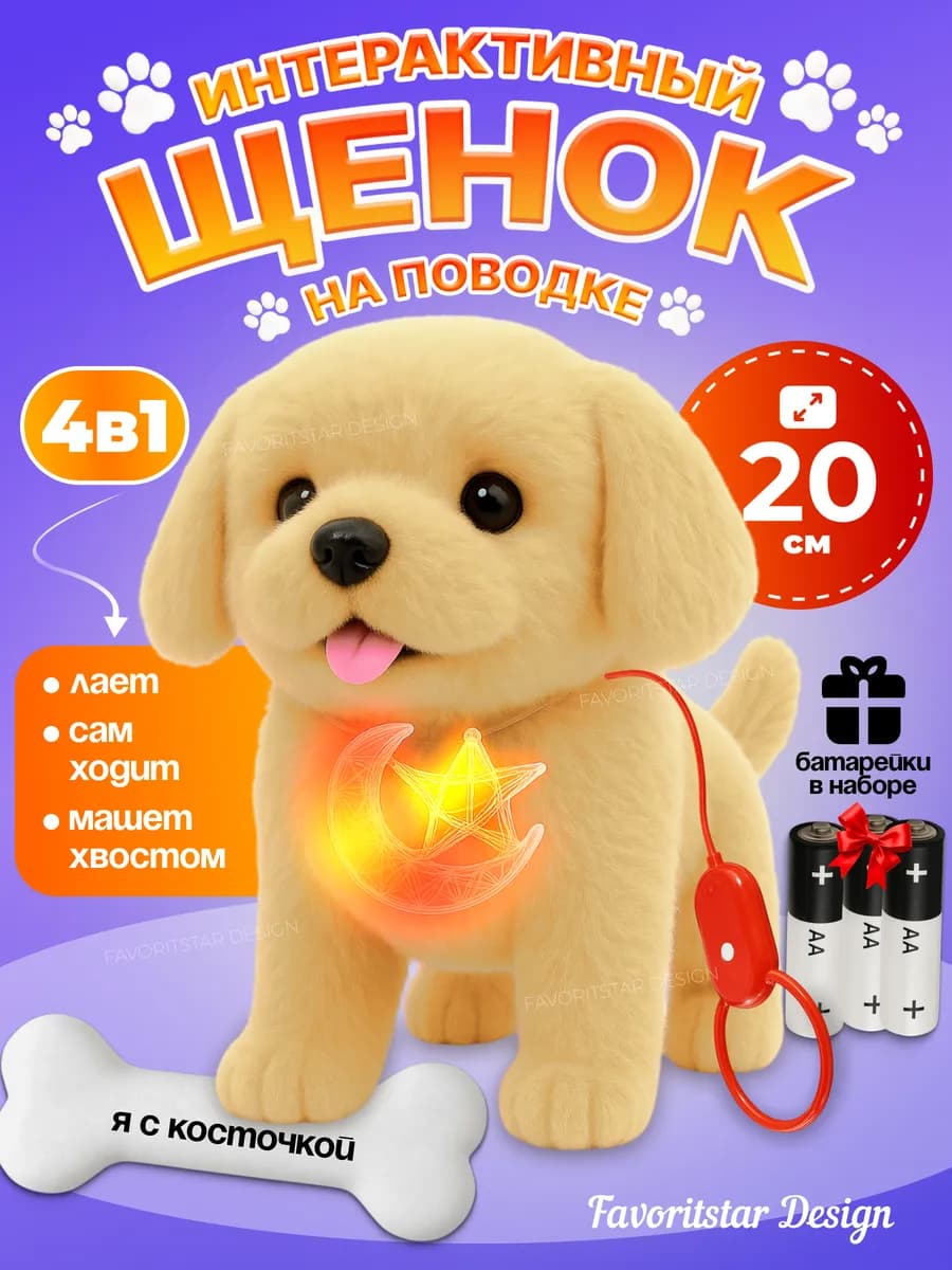 Интерактивная игрушка собака умный щенок