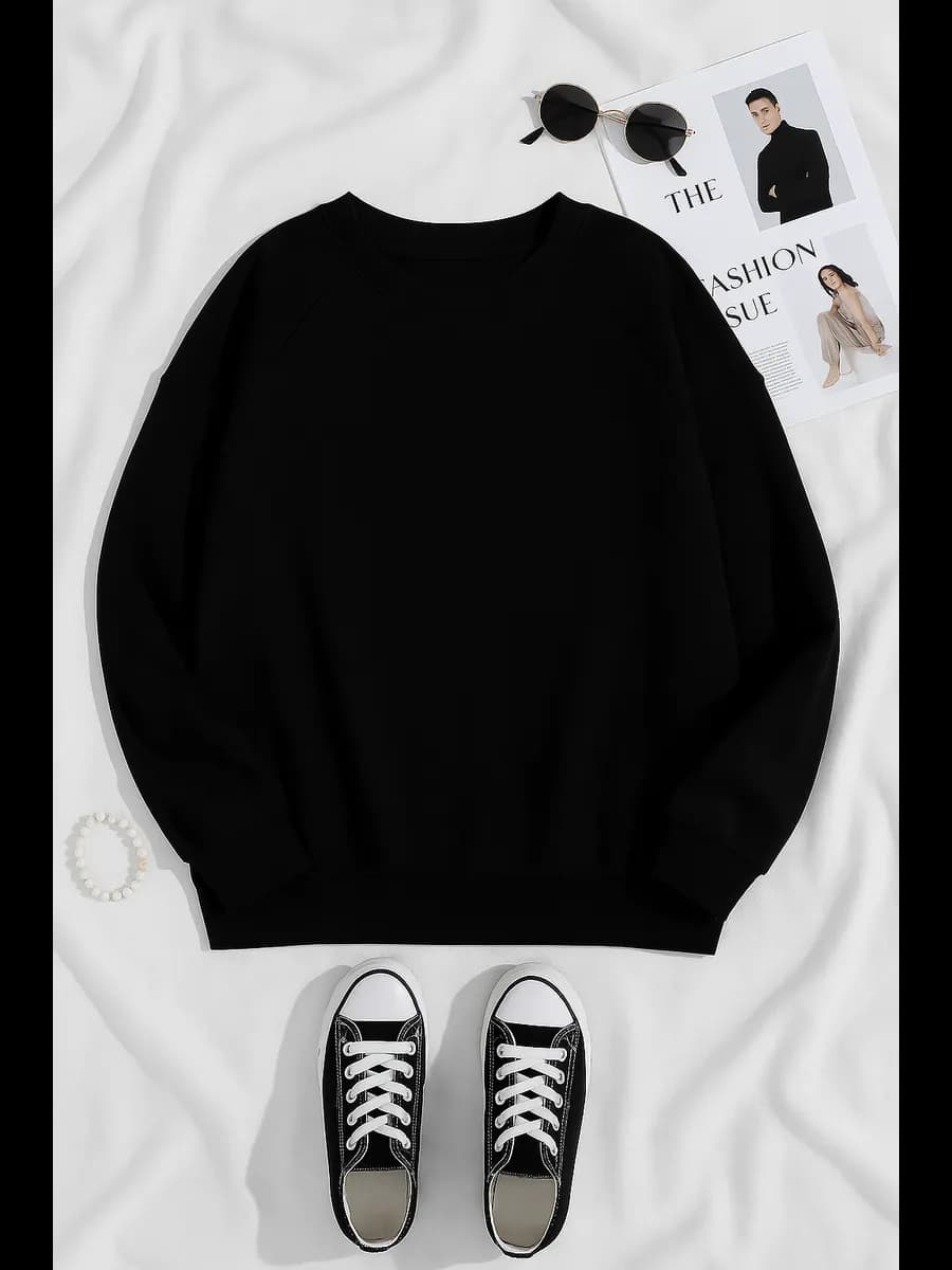 Свитшот оверсайз без начеса