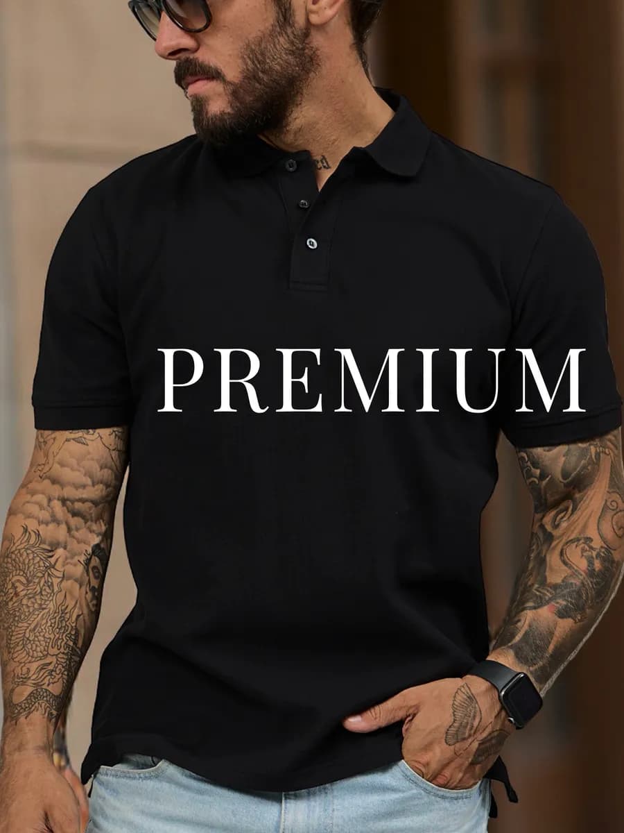 Футболка поло с коротким рукавом хлопок