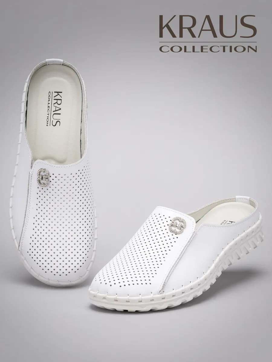 Сабо женские кожаные с ортопедическим эффектом