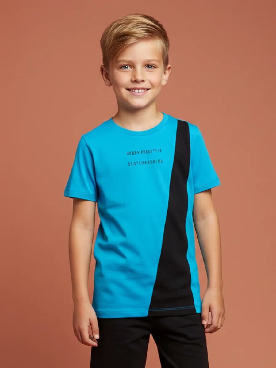 Футболка хлопковая летняя для спорта с принтом