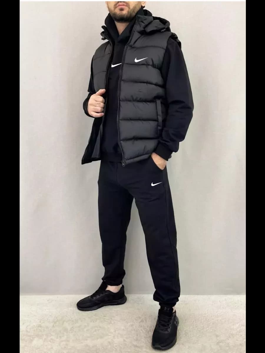 Спортивный костюм летний с жилеткой тройка