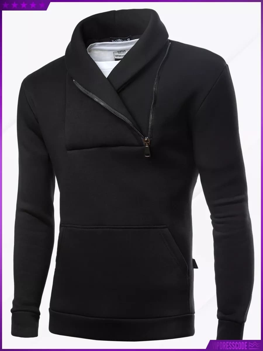 Худи теплое демисезонное на молнии - фото 1