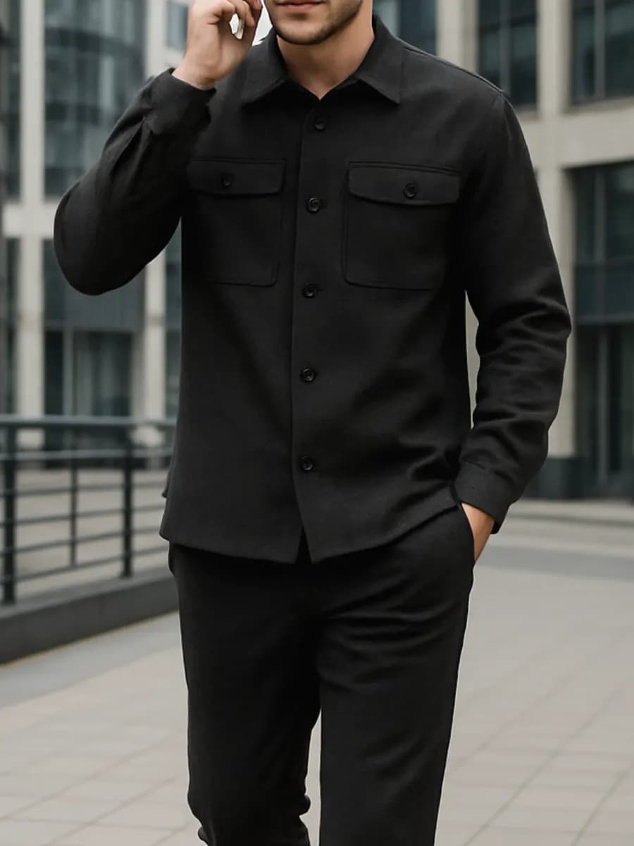 Весенний костюм двойка с рубашкой