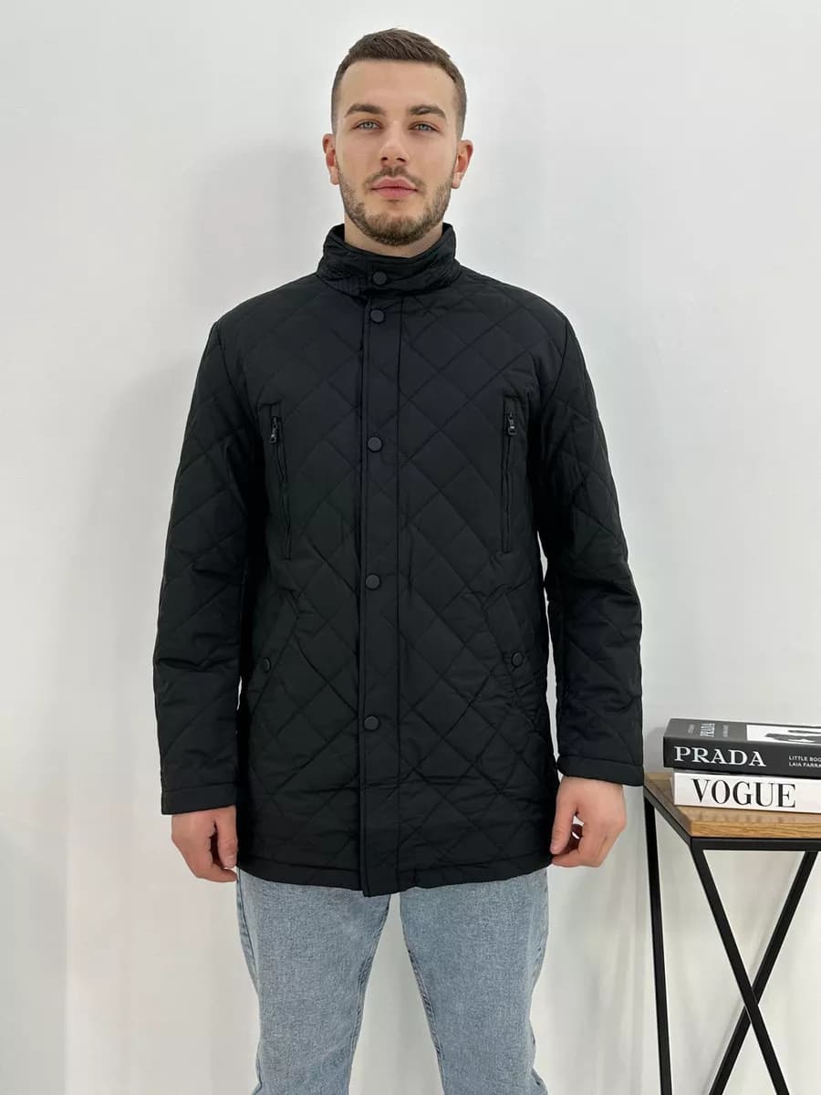 Куртка мужская демисезонная утепленная парка полупальто