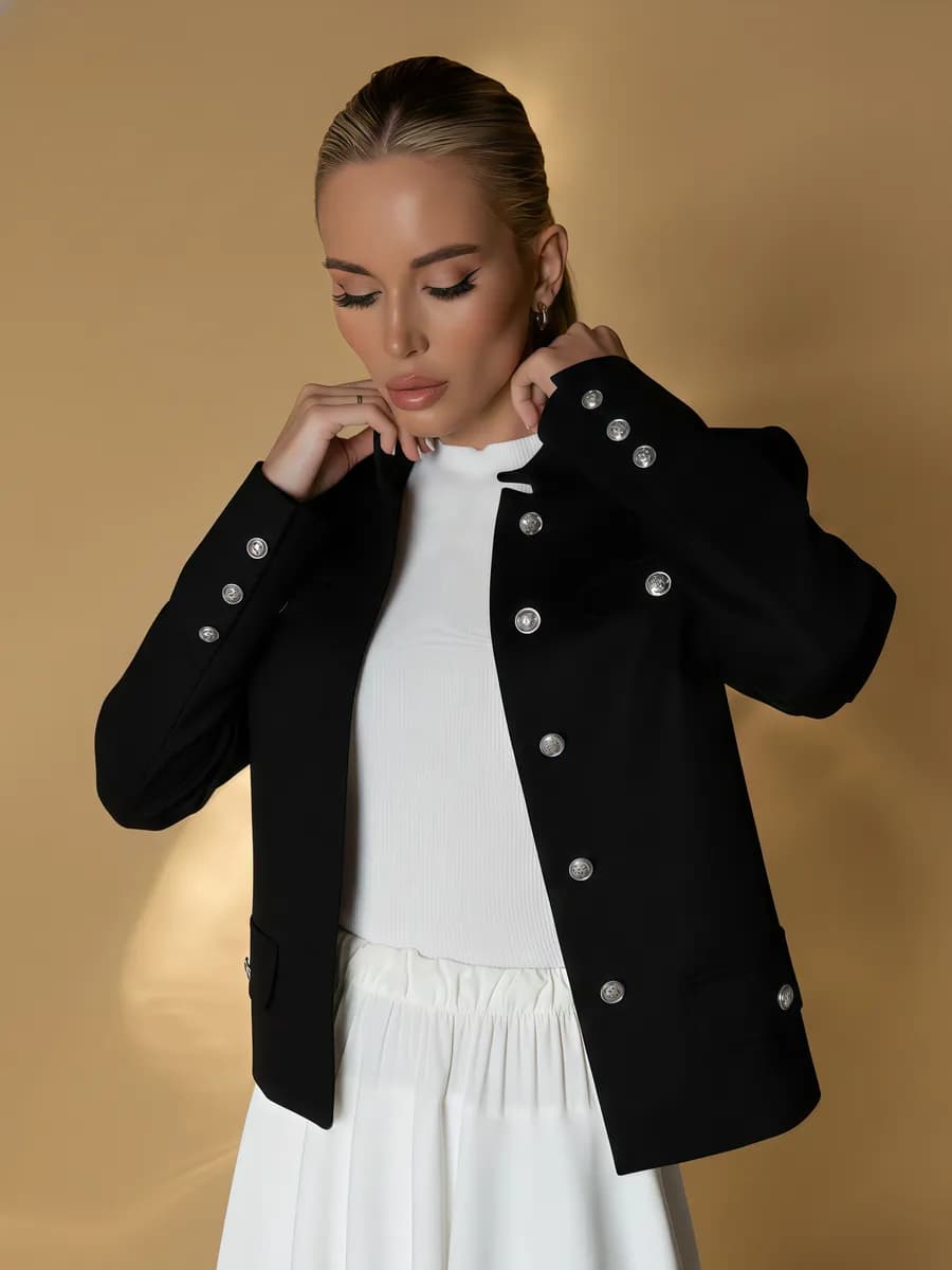 Пиджак оверсайз жакет укороченный old money