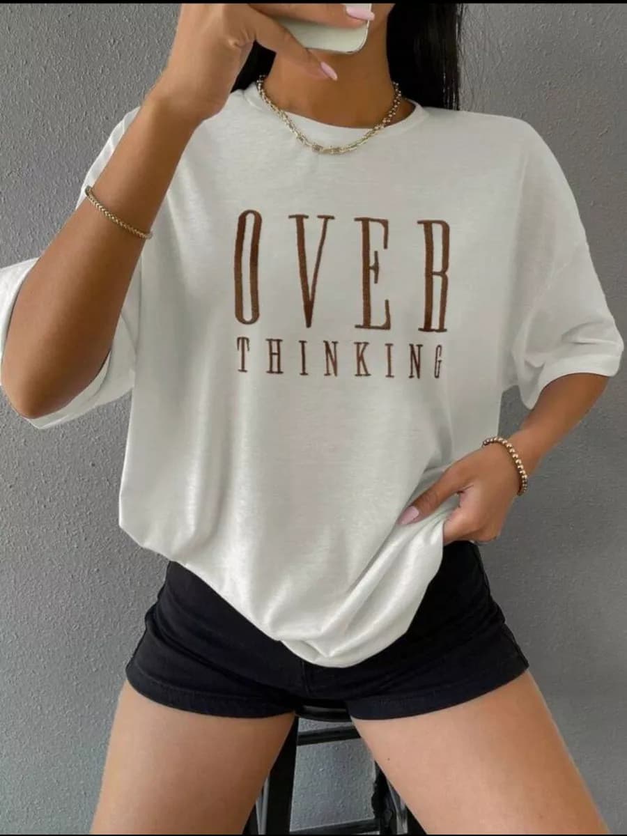 Футболка оверсайз с принтом