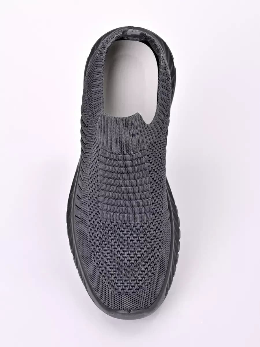 Кроссовки летние текстильные изики без шнурков - фото 1